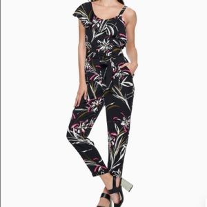 ❣️SALE❣️ Jennifer Lopez Asymmetrical Ruffle Strap Jumpsuit